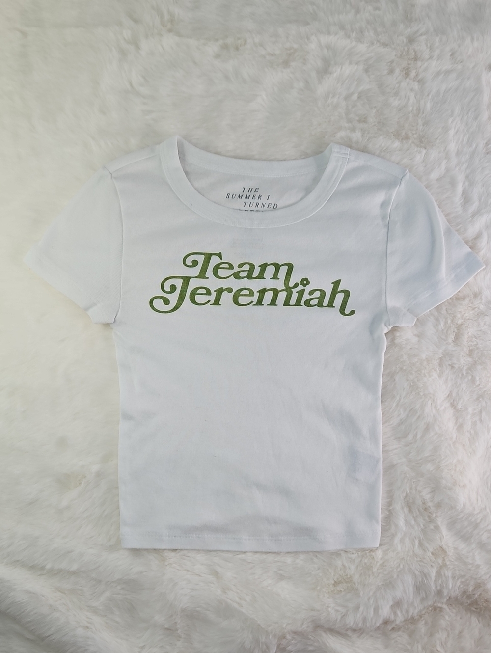 American Eagle White Tshirt Team Jermiah Size Xs The Summer I Turned Pretty